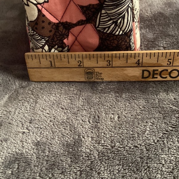 Vera Bradley Attaché Black, White, Pink, Brown 5 pockets & shoulder strap - Picture 5 of 11